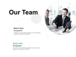 Our team introduction ppt powerpoint presentation portfolio layout