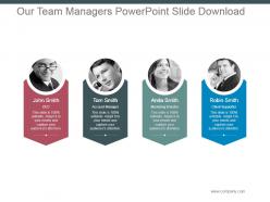 Our team managers powerpoint slide download