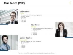Our team members j58 ppt powerpoint presentation file slide
