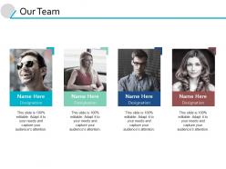 Our team members j96 ppt powerpoint presentation gallery master slide