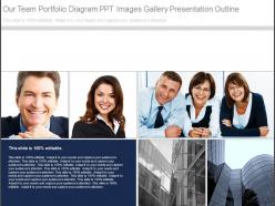 Our team portfolio diagram ppt images gallery presentation outline