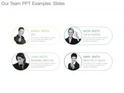 Our team ppt examples slides