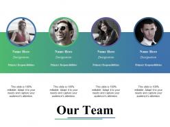 Our team ppt gallery shapes