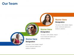 Our team ppt infographic template