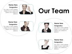 Our team ppt layouts portfolio