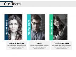 Our team ppt professional example topics