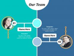 Our team ppt summary designs download