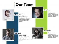 Our team ppt summary slide portrait