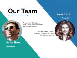 Our team ppt visual aids styles