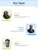 Our Team Recruitment Proposal One Pager Sample Example Document