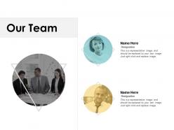 Our team teamwork communication f668 ppt powerpoint presentation file