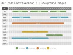 Our trade show calendar ppt background images