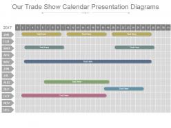 Our trade show calendar presentation diagrams