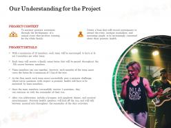 Our understanding for the project ppt powerpoint presentation file aids