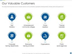 Our Valuable Customers Project Management Training It Ppt Icon Layout