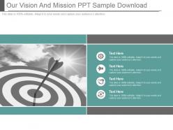 Our vision and mission ppt sample download