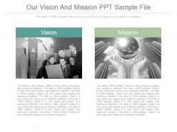 Our vision and mission ppt sample file