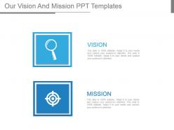 Our vision and mission ppt templates