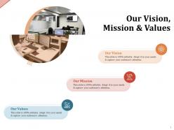 Our vision mission and values m2066 ppt powerpoint presentation outline slides
