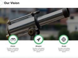 Our vision ppt summary designs download