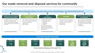 Our Waste Removal And Disposal Services For Community Litter Collection Services Proposal