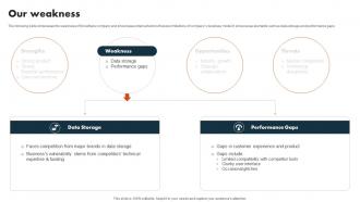 Our Weakness Data Warehouse Service Company CP SS V