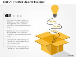 Out of the box idea for business flat powerpoint design
