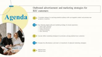 Outbound Advertisement And Marketing Strategies For B2C Customers MKT CD V Graphical Pre-designed