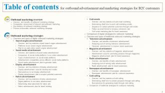 Outbound Advertisement And Marketing Strategies For B2C Customers MKT CD V Captivating Pre-designed