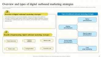 Outbound Advertisement And Marketing Strategies For B2C Customers MKT CD V Image