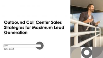 Outbound Call Center Sales Strategies For Maximum Lead Generation PPT Template AT