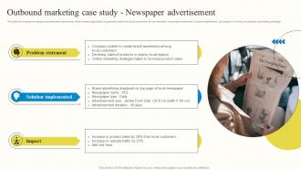 Outbound Marketing Case Study Newspaper Advertisement Outbound Advertisement MKT SS V