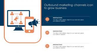 Outbound Marketing Channels Icon To Grow Business