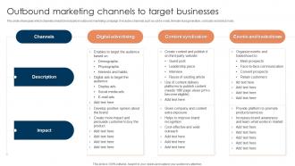 Outbound Marketing Channels To Target Businesses