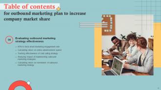 Outbound Marketing Plan To Increase Company Market Share MKT CD V Engaging Visual