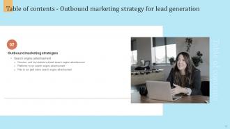 Outbound Marketing Strategy For Lead Generation Powerpoint Presentation Slides MKT CD Professionally Content Ready