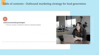 Outbound Marketing Strategy For Lead Generation Powerpoint Presentation Slides MKT CD Visual Editable