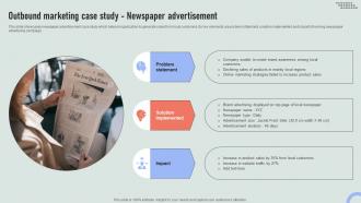 Outbound Newspaper Advertisement Overview Of Online And Marketing Channels MKT SS V
