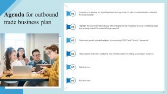 Outbound Trade Business Plan Powerpoint Presentation Slides Idea Ideas
