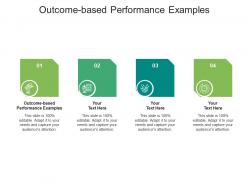 Outcome based performance examples ppt powerpoint presentation pictures visuals cpb