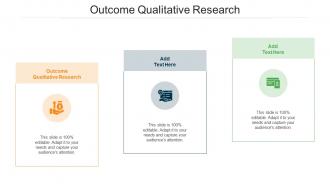 Outcome Qualitative Research Ppt Powerpoint Presentation Pictures Graphics Cpb