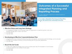 Outcomes of a successful integrated planning and reporting process