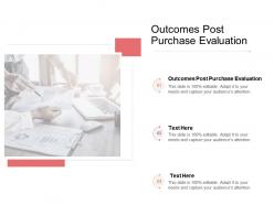 Outcomes post purchase evaluation ppt powerpoint presentation inspiration layout ideas cpb