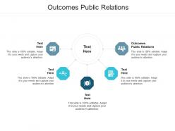Outcomes public relations ppt powerpoint presentation layouts brochure cpb