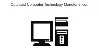 Outdated Computer Technology Monotone Icon In Powerpoint Pptx Png And ...