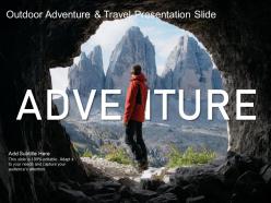 Outdoor adventure and travel presentation slide