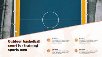 Outdoor Basketball Court For Training Sports Men