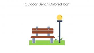 Outdoor Bench Colored Icon In Powerpoint Pptx Png And Editable Eps Format