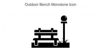 Outdoor Bench Monotone Icon In Powerpoint Pptx Png And Editable Eps Format