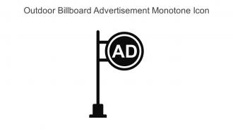 Outdoor Billboard Advertisement Monotone Icon In Powerpoint Pptx Png And Editable Eps Format